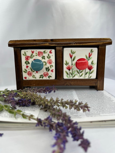 فایل دو کشویی ترکیب چوب روس و سرامیک 0022