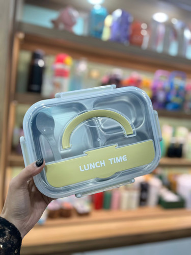 لانچ باکس داخل استیل سه خونه