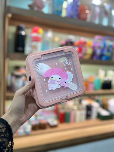 ظرف غذای پلاستیکی سه خونه ای ملودی