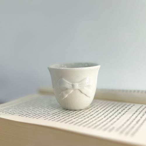 شات قهوه سرامیکی طرح پاپیون ۰۶۱۳