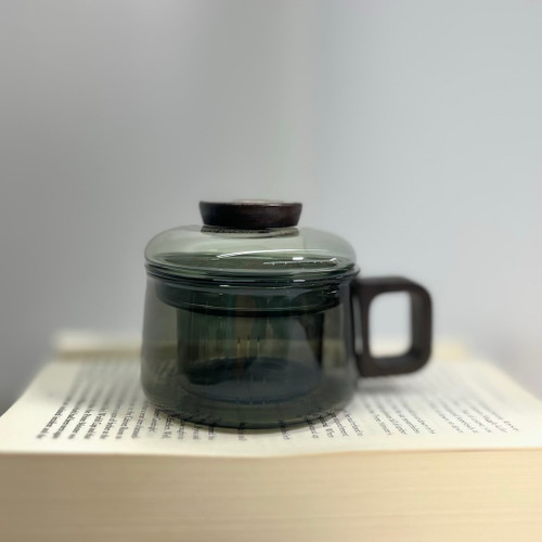 ماگ دمنوش دسته چوبی 0617